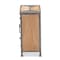 Baxton Studio Laurel Rustic Antique Grey Metal and Whitewashed Oak Brown Wood 3-Drawer Accent Storage Cabinet 182-11737-Zoro - alternate 5